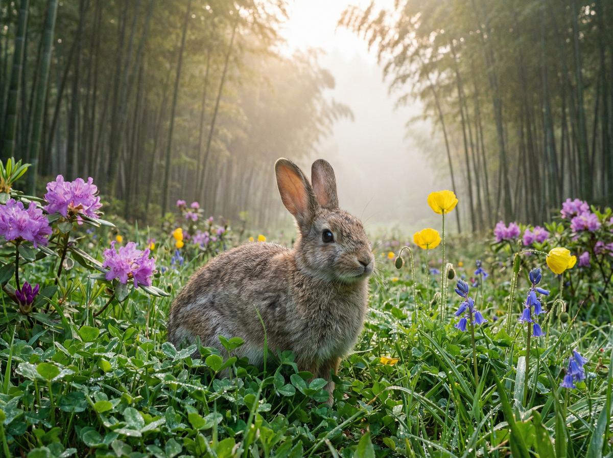 搜同网 - 困困兔与植物短视频